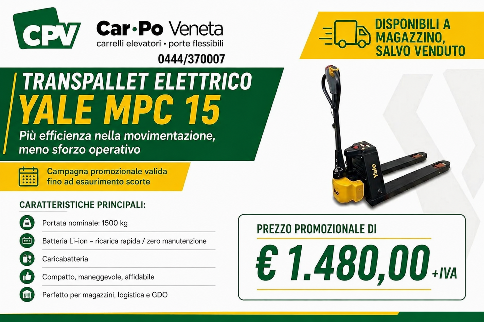 Volantino YALE MPC15